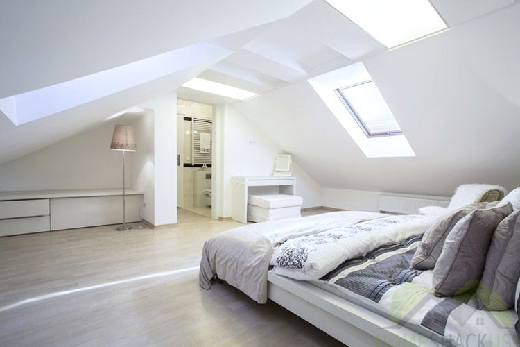 Attic guest room