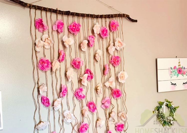 Flower wall hanging