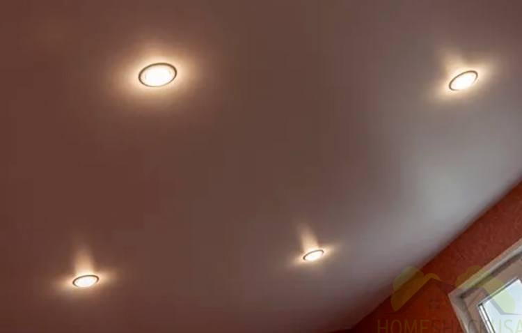 Recessed lighting at home