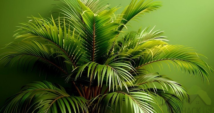 Areca palm in a room